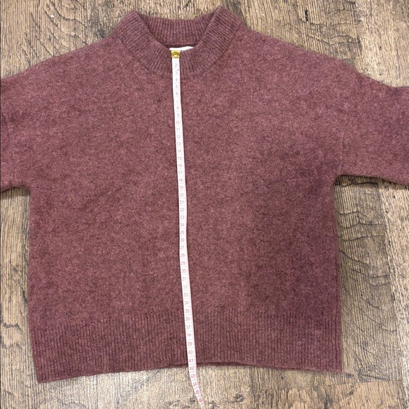 Frank & Oak Dusty Rose Crew Neck Sweater - Picture 6 of 8